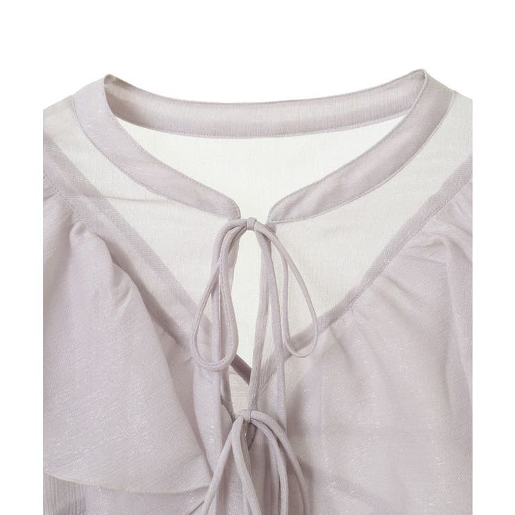 シアーラッフルショートボレロ | earth music&ecology  | 詳細画像31