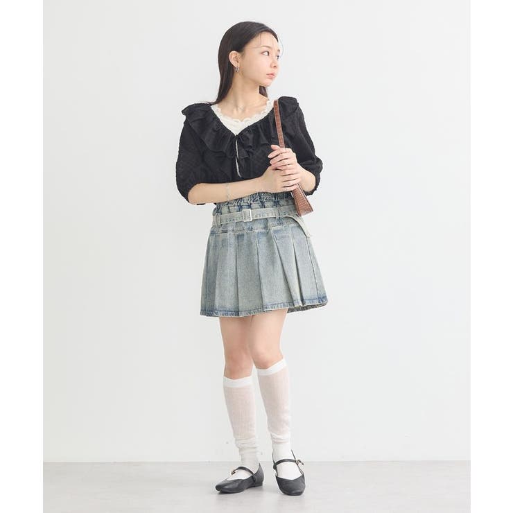 ラッフルカットショートボレロ[品番：EMEW0049164]｜earth