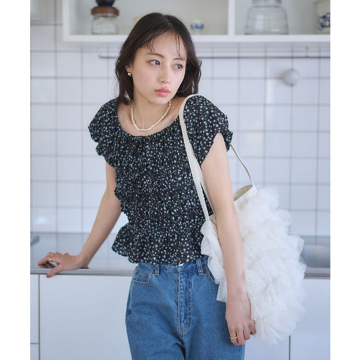 ドット柄フリルオフショル水着セットRili 水着 ドットチュール リリ 完売品 ドット柄フリルオフショル水着セットRili 水着 ドットチュール リリ 完売品