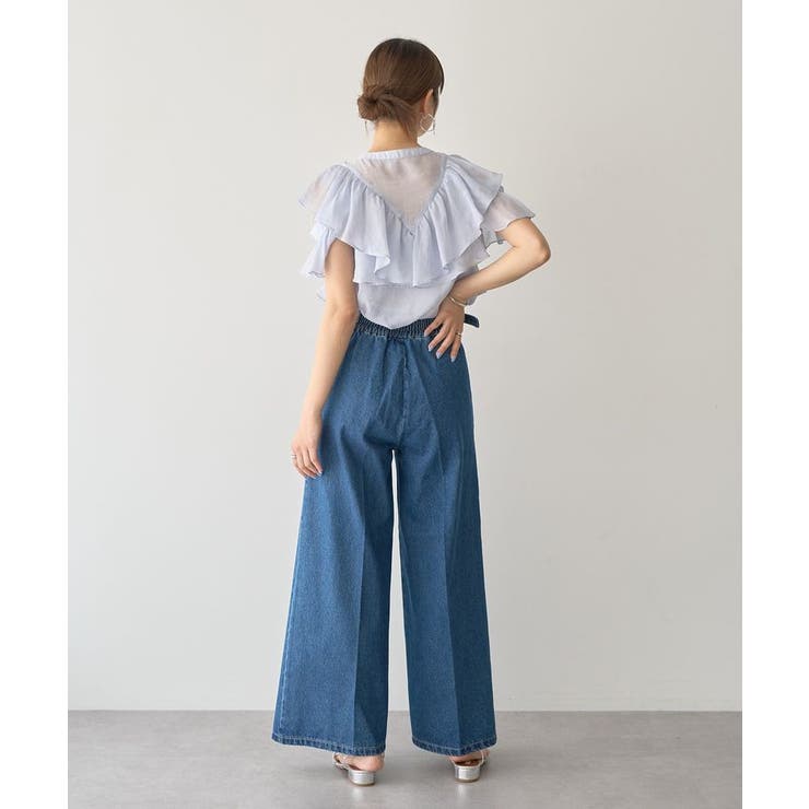 2WAYフリルブラウス | earth music&ecology  | 詳細画像6 