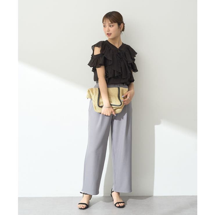 2WAYフリルブラウス | earth music&ecology  | 詳細画像10 