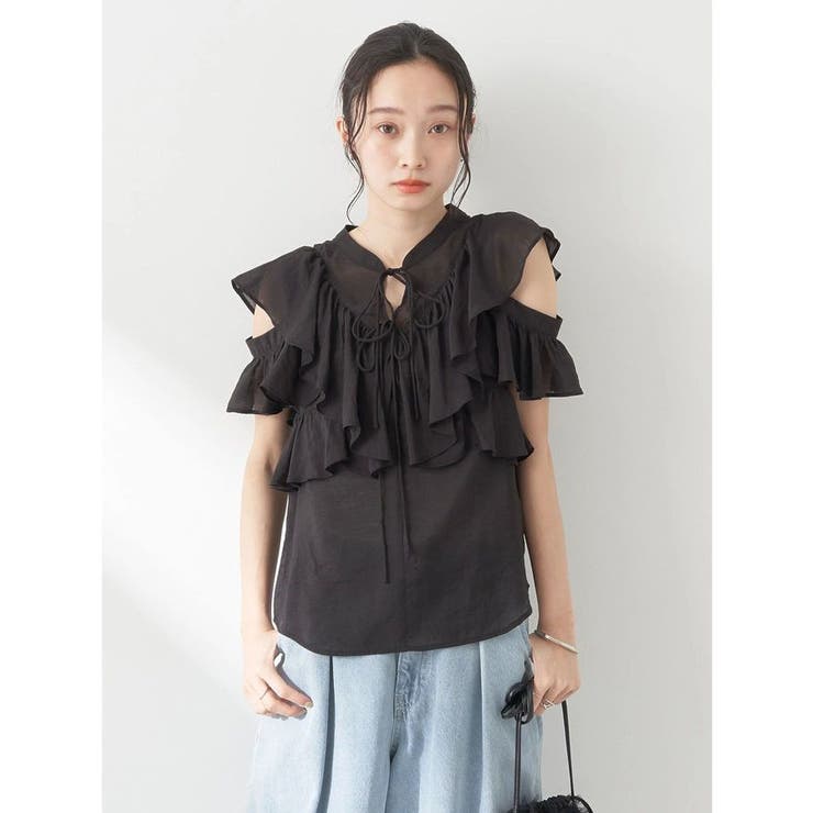 2WAYフリルブラウス | earth music&ecology  | 詳細画像13 