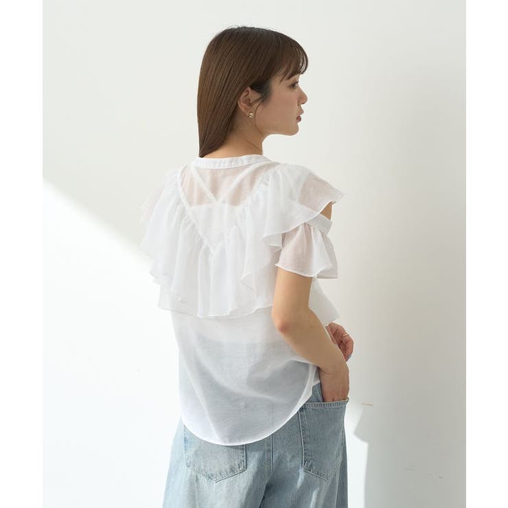 2WAYフリルブラウス | earth music&ecology  | 詳細画像21 