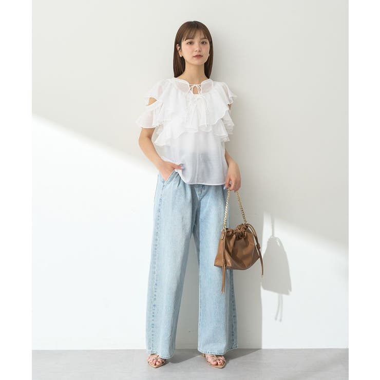 2WAYフリルブラウス | earth music&ecology  | 詳細画像22 