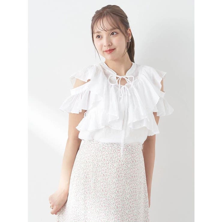 2WAYフリルブラウス | earth music&ecology  | 詳細画像30 