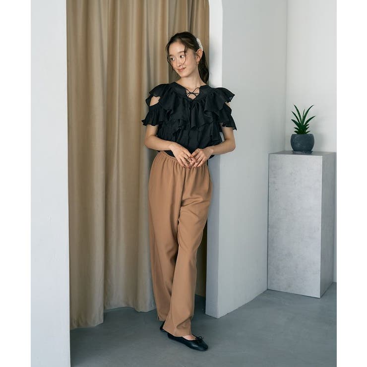 2WAYフリルブラウス | earth music&ecology  | 詳細画像47 