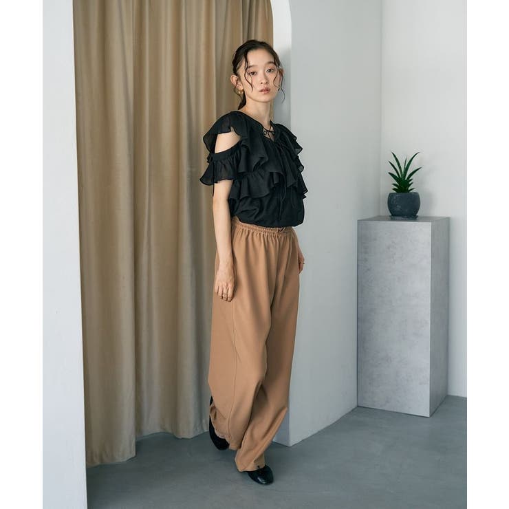 2WAYフリルブラウス | earth music&ecology  | 詳細画像48 