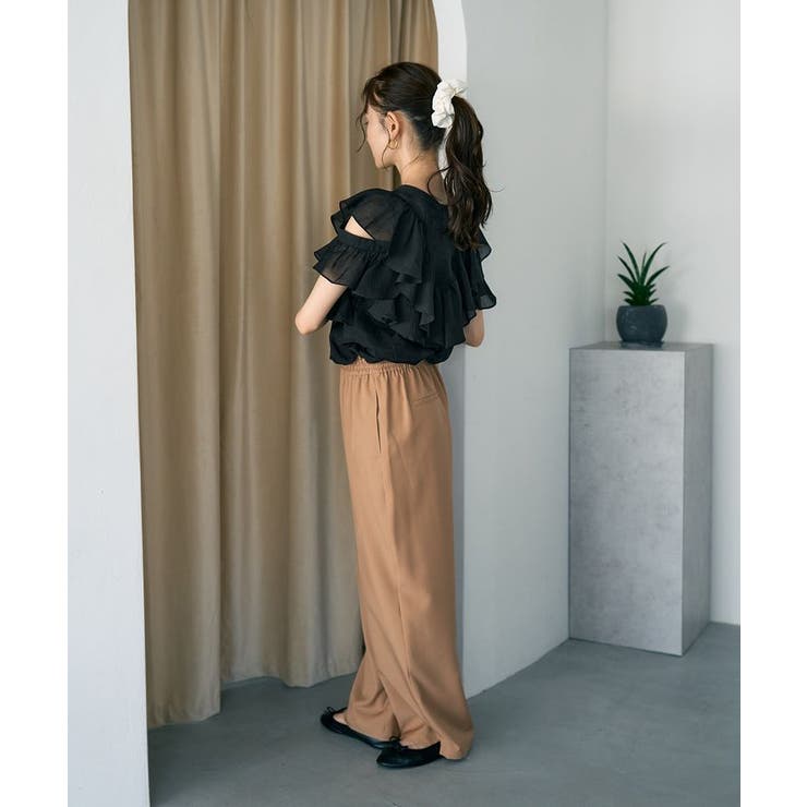 2WAYフリルブラウス | earth music&ecology  | 詳細画像49 