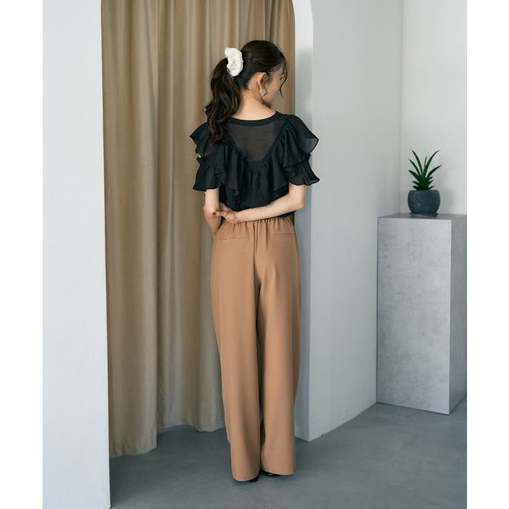 2WAYフリルブラウス | earth music&ecology  | 詳細画像50 