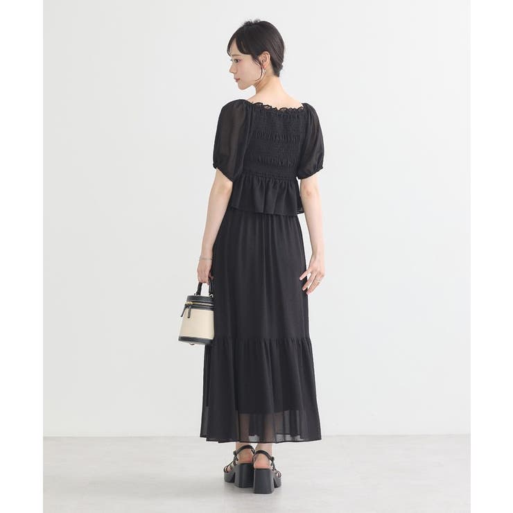 SET2点フロッキードットブラウス＋スカート | earth music&ecology  | 詳細画像12 