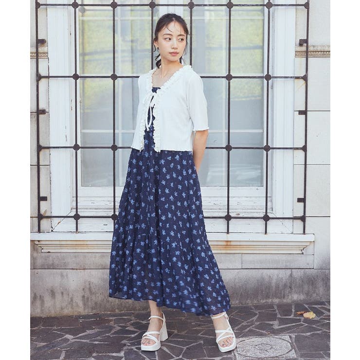 フリルカットリブカーディガン | earth music&ecology  | 詳細画像5 