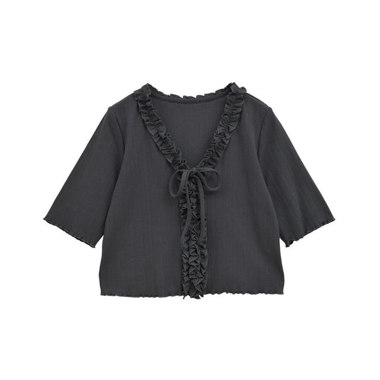 フリルカットリブカーディガン | earth music&ecology  | 詳細画像28 