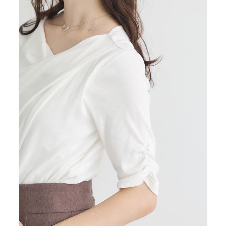 ドレープデザインカットソー | earth music&ecology  | 詳細画像23 