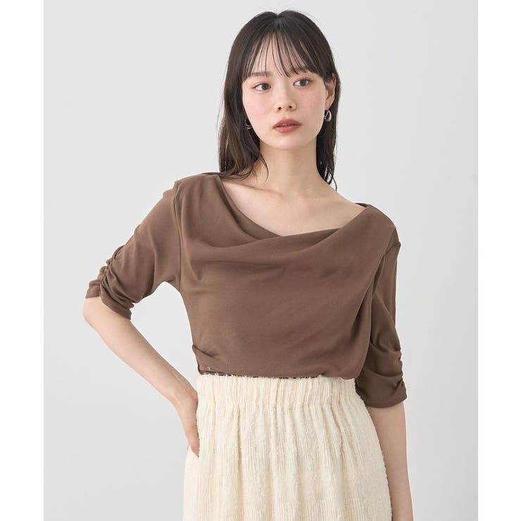 ドレープデザインカットソー | earth music&ecology  | 詳細画像17 