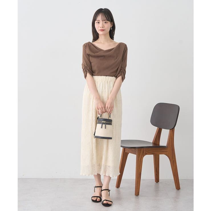 ドレープデザインカットソー | earth music&ecology  | 詳細画像21 