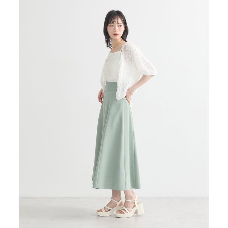 ミニフリルカットレースアンサンブル | earth music&ecology  | 詳細画像7 