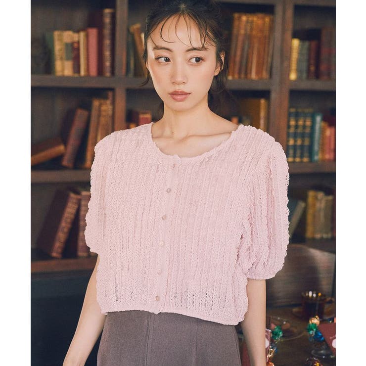 ミニフリルカットレースアンサンブル | earth music&ecology  | 詳細画像16 