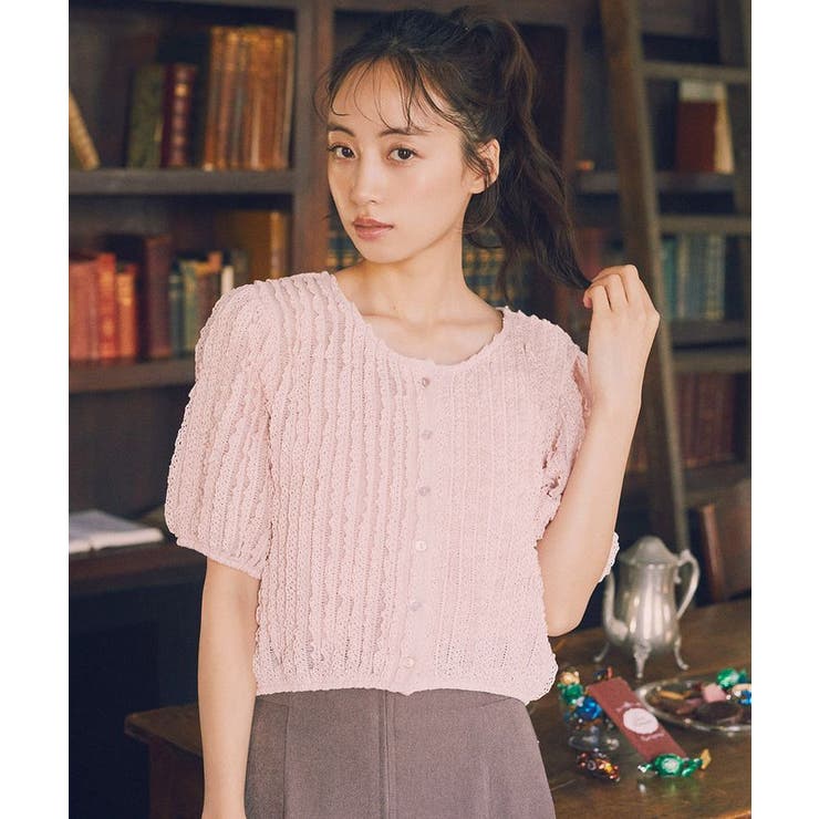 ミニフリルカットレースアンサンブル | earth music&ecology  | 詳細画像17 