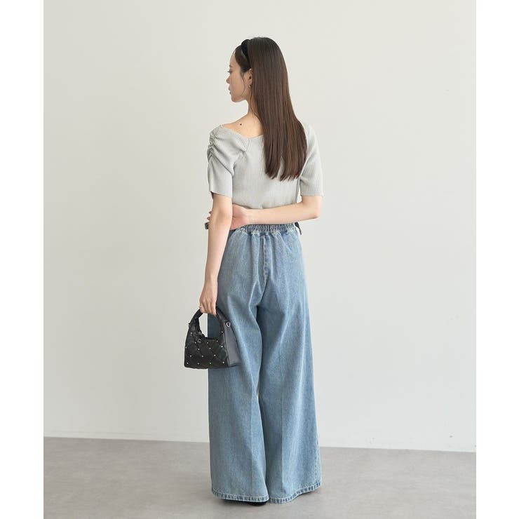 アシメネックリブニットプルオーバー | earth music&ecology  | 詳細画像6 