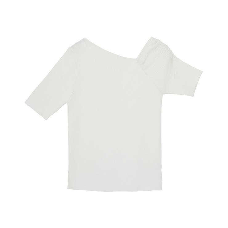 アシメネックリブニットプルオーバー | earth music&ecology  | 詳細画像32 