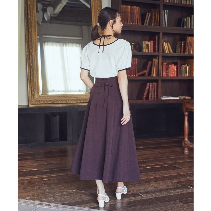 マルチウェイ配色リボンカットプルオーバー | earth music&ecology  | 詳細画像5 