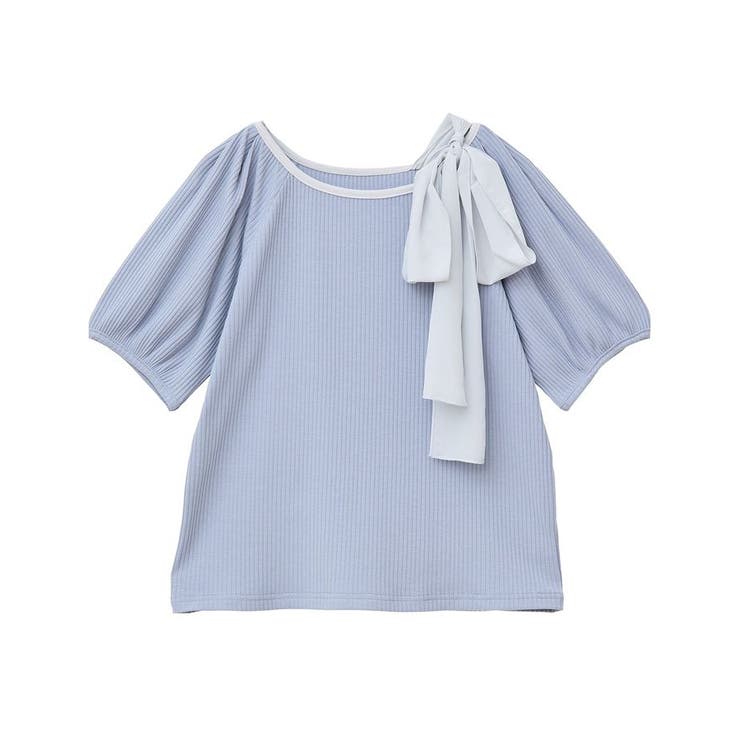 アシメ肩リボンカットソー | earth music&ecology  | 詳細画像26 