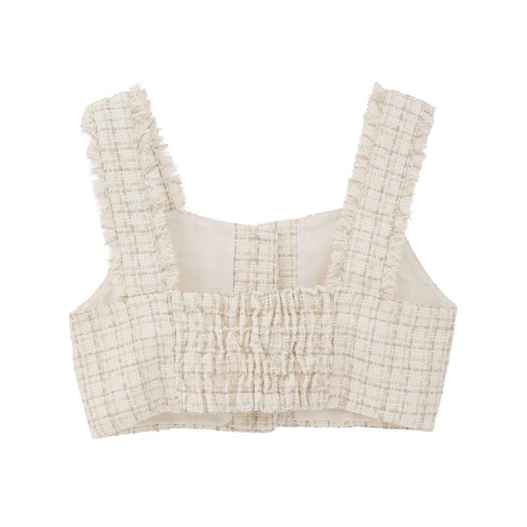 フリンジツイードビスチェ | earth music&ecology  | 詳細画像20 