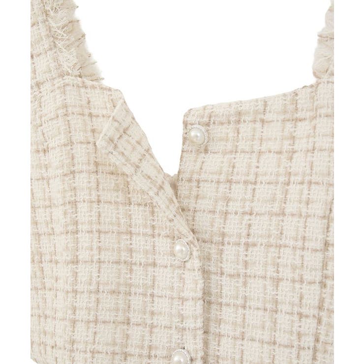 フリンジツイードビスチェ | earth music&ecology  | 詳細画像26 