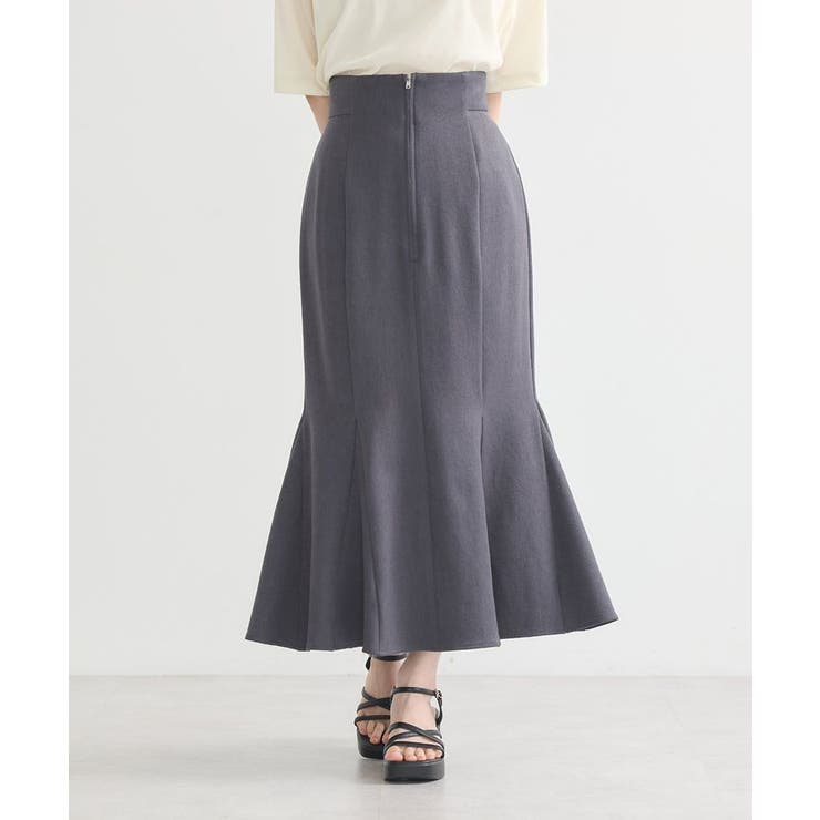 フロントジップマーメイドスカート | earth music&ecology  | 詳細画像3 