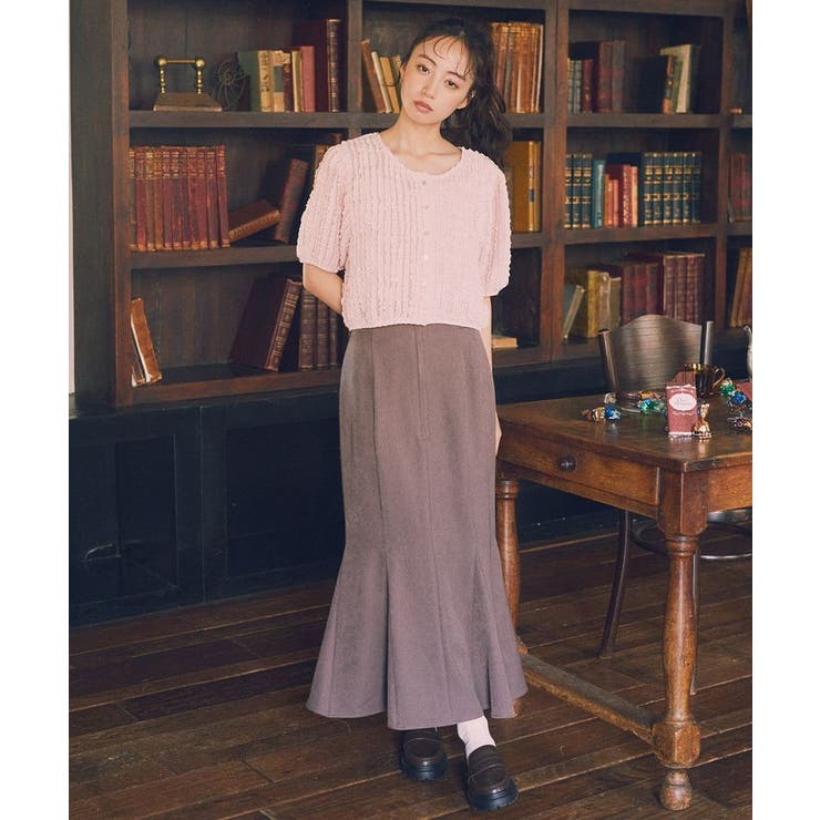 フロントジップマーメイドスカート | earth music&ecology  | 詳細画像23 