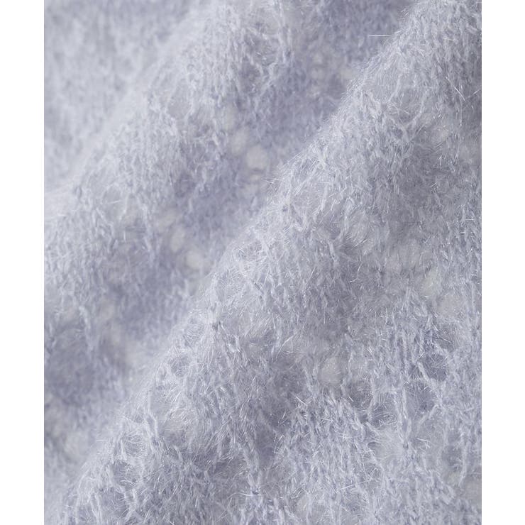 キャットヤーン透かし編みニットプルオーバー | earth music&ecology  | 詳細画像30 