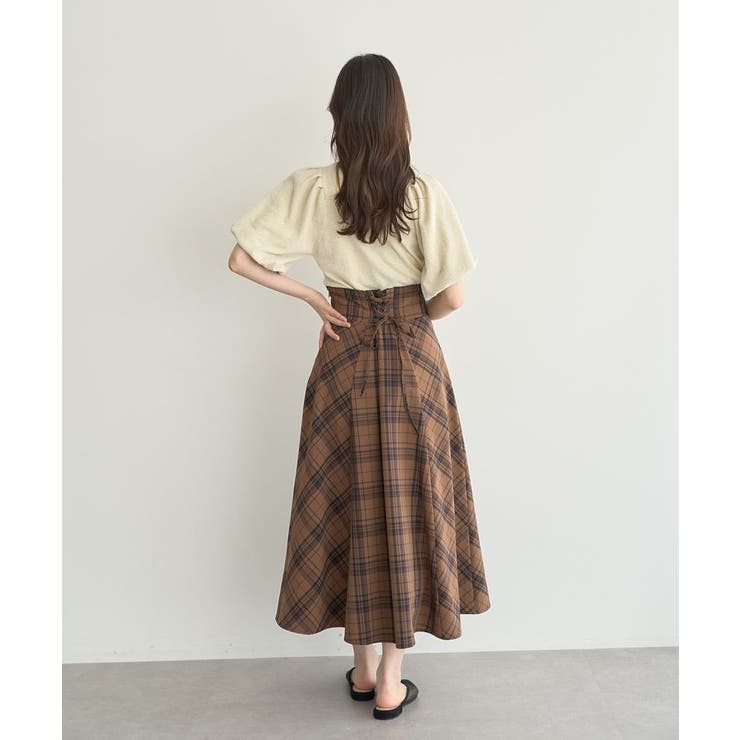 ラメモールパフスリニットプルオーバー | earth music&ecology  | 詳細画像18 