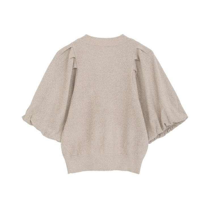 ラメモールパフスリニットプルオーバー | earth music&ecology  | 詳細画像24 