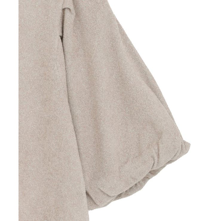 ラメモールパフスリニットプルオーバー | earth music&ecology  | 詳細画像26 