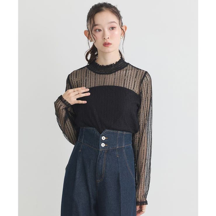 レースドッキングプルオーバー | earth music&ecology  | 詳細画像13 