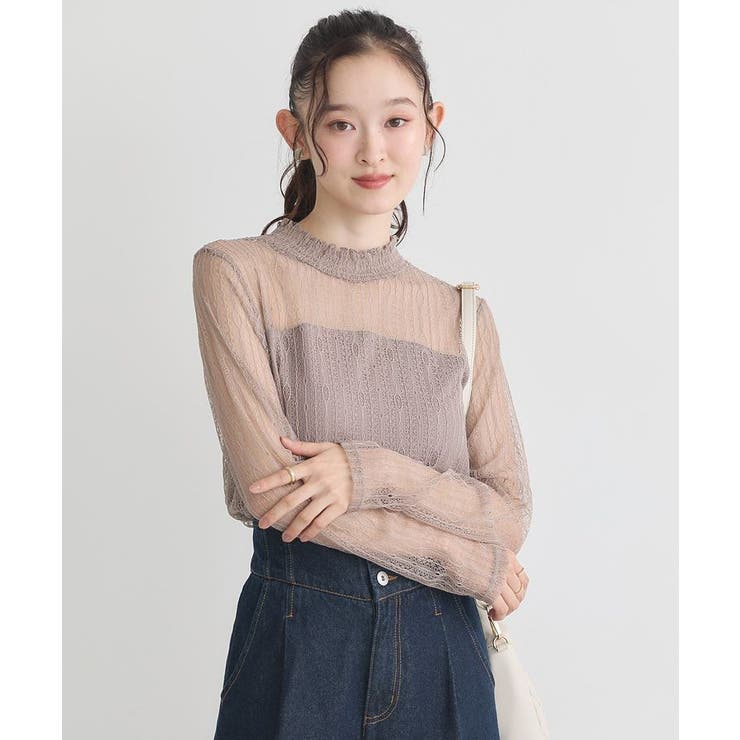 レースドッキングプルオーバー | earth music&ecology  | 詳細画像17 