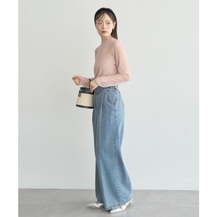 レースドッキングプルオーバー | earth music&ecology  | 詳細画像7 