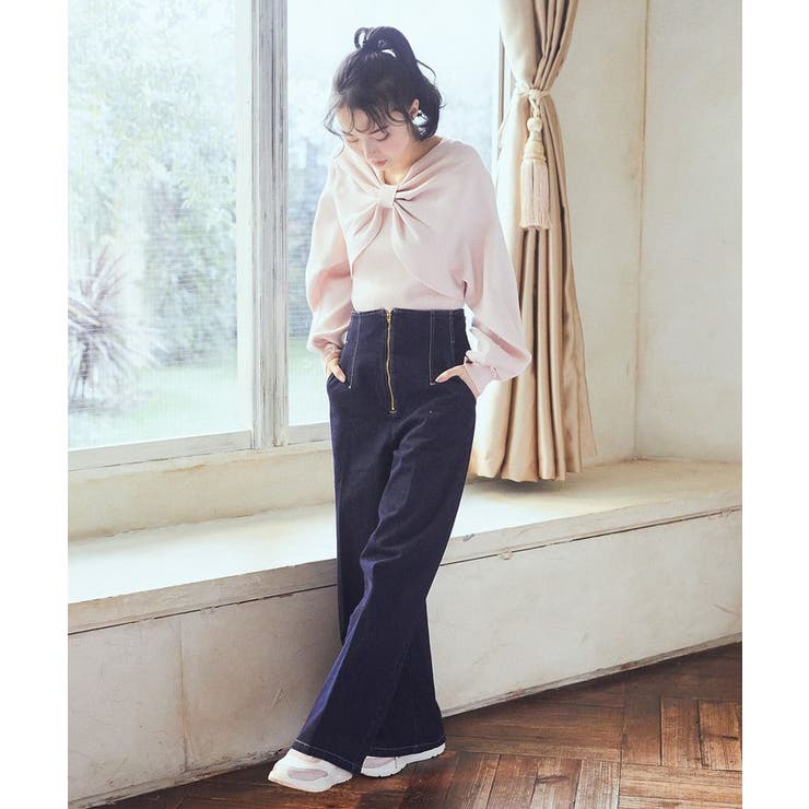 【WEB限定】リボンニットアンサンブル | earth music&ecology  | 詳細画像23 