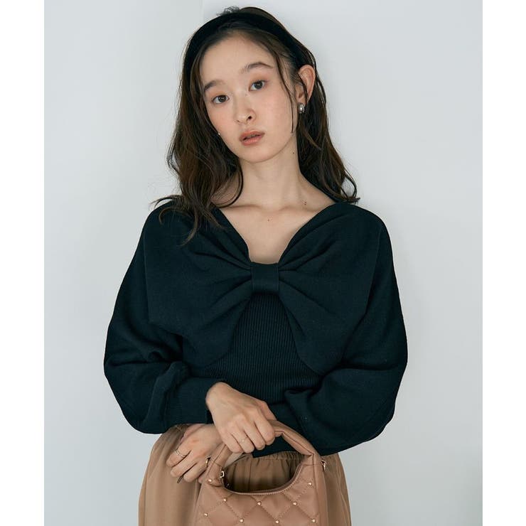 【WEB限定】リボンニットアンサンブル | earth music&ecology  | 詳細画像10 