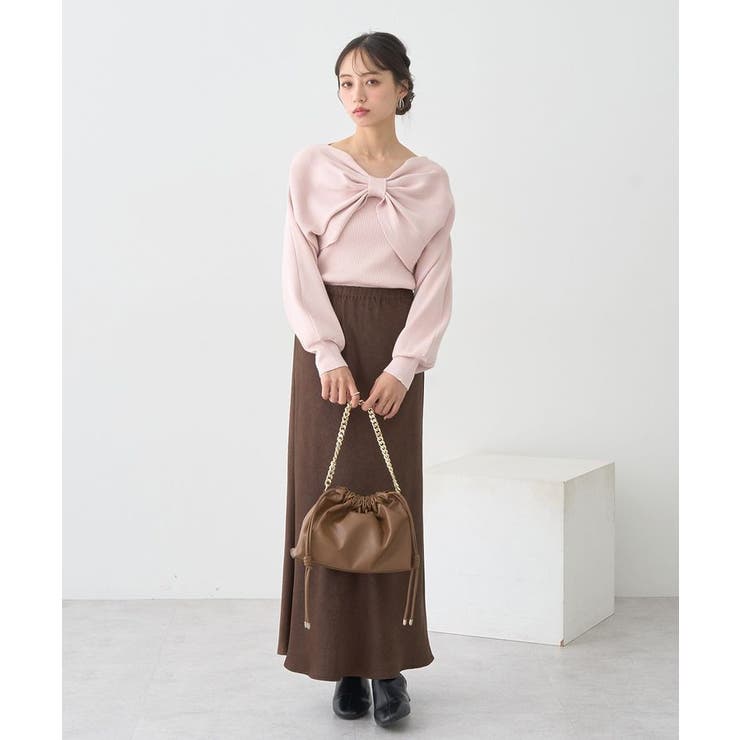 【WEB限定】リボンニットアンサンブル | earth music&ecology  | 詳細画像18 