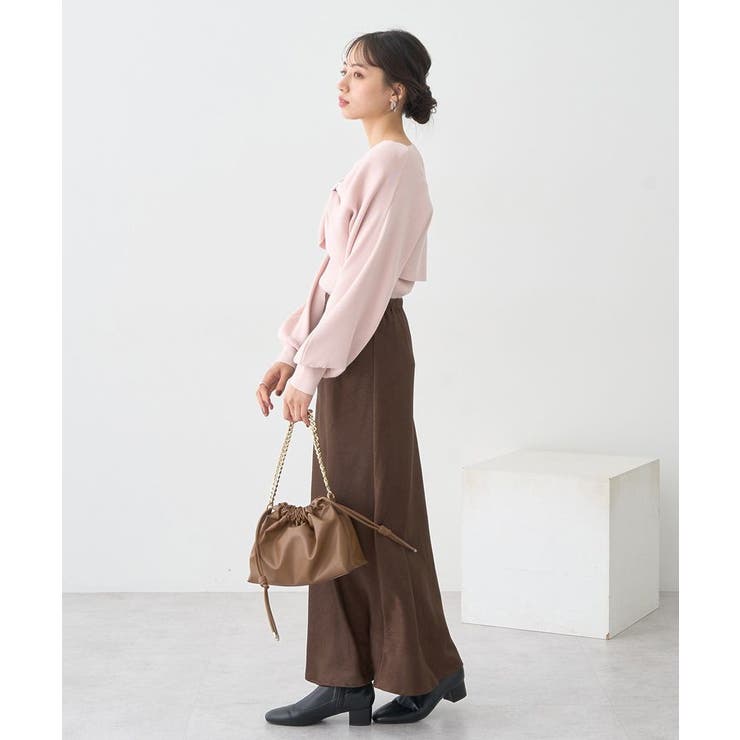 【WEB限定】リボンニットアンサンブル | earth music&ecology  | 詳細画像19 