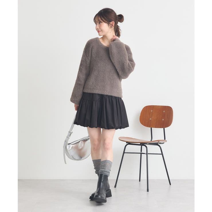 Wフェイスシャギープルオーバー | earth music&ecology  | 詳細画像13 