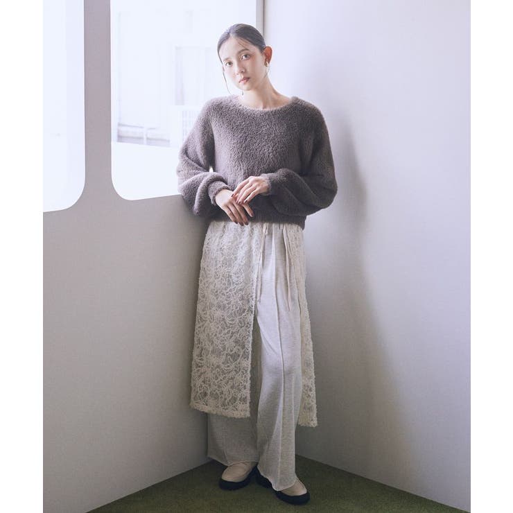 Wフェイスシャギープルオーバー | earth music&ecology  | 詳細画像4 