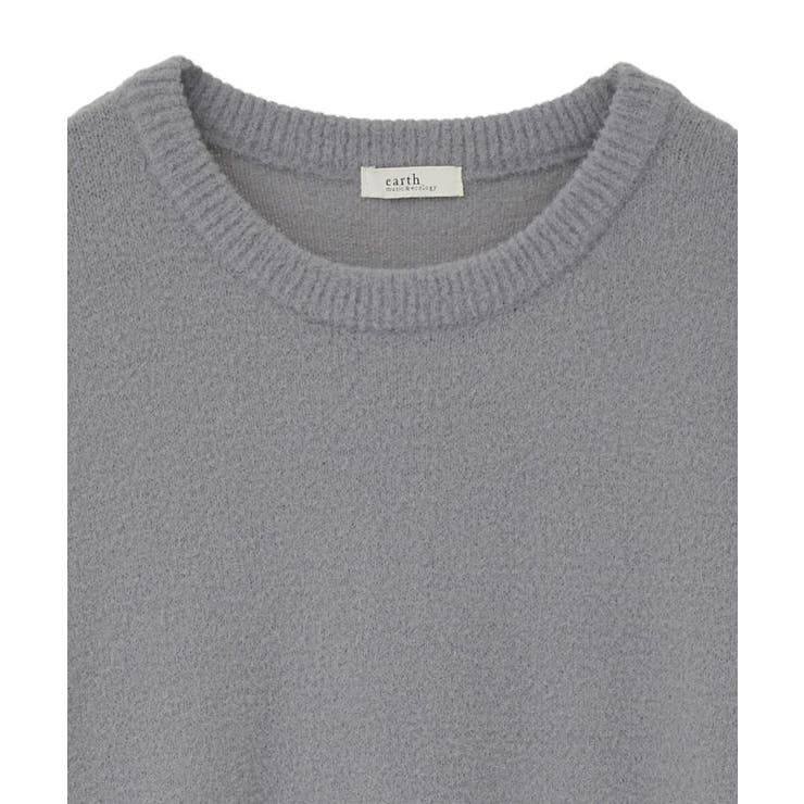 パウダーシャギーシャーリングニットミニワンピース | earth music&ecology  | 詳細画像26 