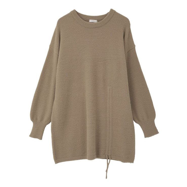 パウダーシャギーシャーリングニットミニワンピース | earth music&ecology  | 詳細画像36 