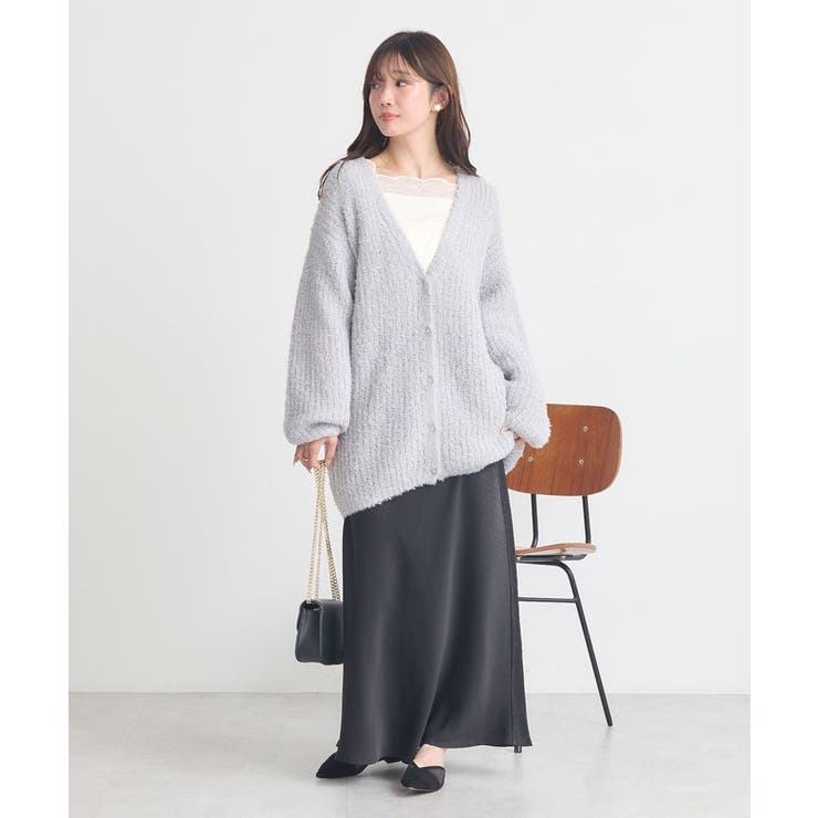 スパンコールブークレカーディガン | earth music&ecology  | 詳細画像7 