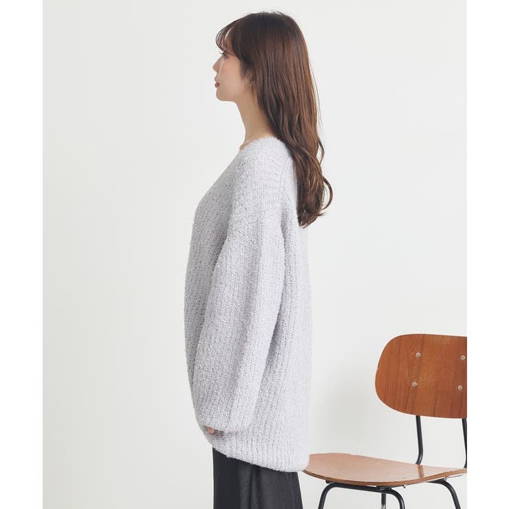 スパンコールブークレカーディガン | earth music&ecology  | 詳細画像19 