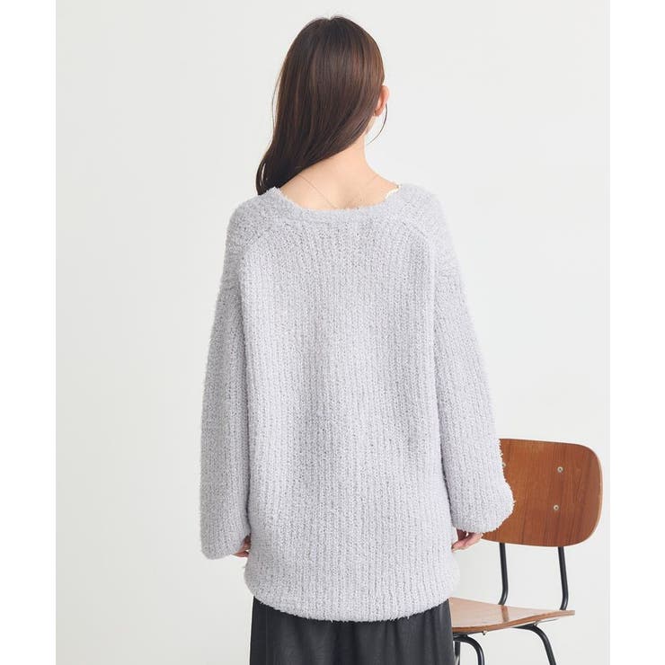 スパンコールブークレカーディガン | earth music&ecology  | 詳細画像20 