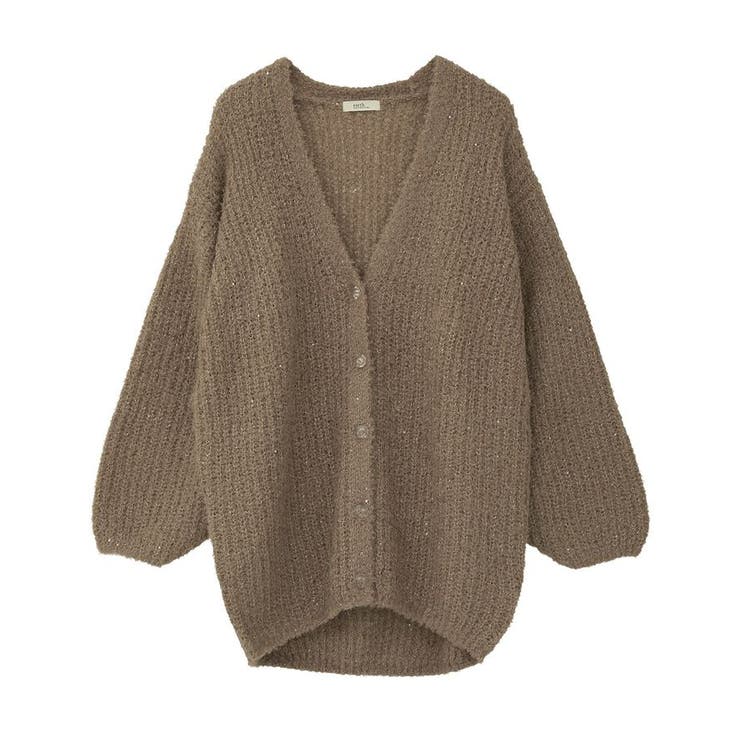 スパンコールブークレカーディガン | earth music&ecology  | 詳細画像23 