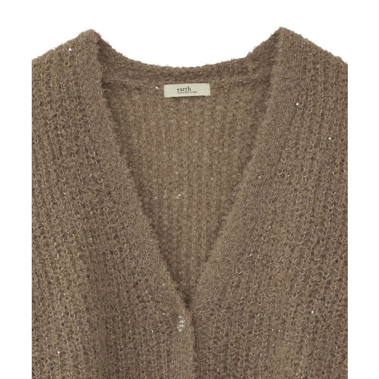 スパンコールブークレカーディガン | earth music&ecology  | 詳細画像25 